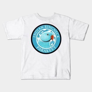 Indian Ringneck Parrot (Blue Mutation) Kids T-Shirt